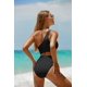 thumbnail image 2 of Yonique Traje de baño de una pieza para mujer, con un hombro recort, monokini, 2 of 3