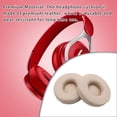 thumbnail image 4 of Seitruly 1 par de almohadillas de cuero para auriculares, almohadillas para los oídos, cancelación de ruido, accesorios de malla para juegos, repuesto Relojes inteligentes champán, 4 of 6