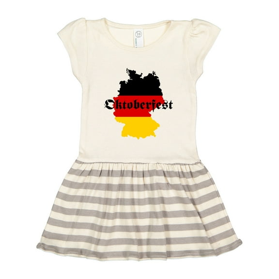 Inktastic Oktoberfest Germany Map Flag Gift Toddler Girl Dress