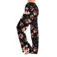 thumbnail image 2 of Trgacdwlo Women Halloween Pajama Pants Halloween Pumpkin Ghost Women's Pajama Bottoms Fall Elastic Waist Wide Leg Women's Sleep Pants, 2 of 8