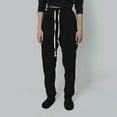 thumbnail image 2 of shoper Pajama Pants Women Soft Elastic Waist Drawstring Footing Sweatpant Fleece Lined Pants Joggers Warm Lounge Sleepwear (Black,M), 2 of 10