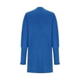 thumbnail image 4 of Lovskoo Cardigan Sweaters for Women Winter Solid Color Casual Long Sleeve Long Sweater Coat Cardigan Blouse Tops Blue, 4 of 9
