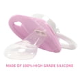 thumbnail image 2 of CutiePlusU Adult Sized Pacifier Big Shield Dummy Printed Soother BPA Free Little Princess 3-Pack, 2 of 5