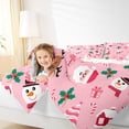 thumbnail image 4 of Feelyou Funny Santa Claus Bedding Comforter Set for Teen, Cartoon Winter Snowman Twin Comforter Sets, Merry Christmas Reversible Bedding Set, Ultra Soft Bedroom Decor, 2 Pieces, 4 of 8
