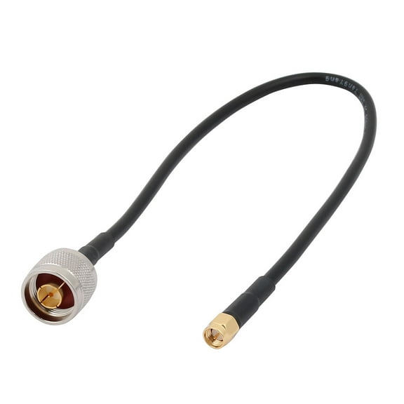 Uxcell 16" SMA Male to N Type Male Plug Adapter RF Pigtail Cable