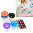 thumbnail image 3 of Recipientes de pintura vasos de pintura sin derrames multifuncionales fáciles de limpiar respetuosos con la piel duraderos con pinceles para proyectos de pintura para clases ANGGREK Otros, 3 of 8