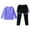 Purple, variant on TAIAOJING Toddler Girls Yoga Girls Athletic Leggings Training Set Kids Gym Tops Activewear Set Soft Baby Child Daliywear 9-11 Years