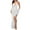 White, variant on Lovskoo Wedding Guest Dresses for Women Evening Gown Trendy Solid Chestless V-Neck Backless Lace Up Sequin Cocktail Dresses 2023 Black