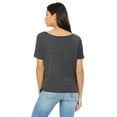thumbnail image 2 of Bella + Canvas, The Ladies' Slouchy T-Shirt - DRK GREY HEATHER - S, 2 of 2