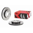 thumbnail image 1 of Brembo Rotor de Frein 0955091XC02 Xtra; Ventilé Croisé; Design en une Pièce; Motif de Boulon de Roue 4 x 100 Millimètres; Chapeau de 141,3 Millimètres de Diamètre Intérieur; Diamètre de Moyeu de 64,2 Millimètres; Fonte Grise, 1 of 1