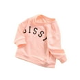 thumbnail image 3 of Qiylii Girls Casual Sweatshirt, Letter Long Sleeve Round Neck Pullover, 3 of 6