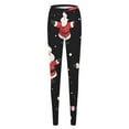 thumbnail image 5 of LISTHA Leggings Christmas for Women Snowflake High Waisted Xmas Pants Holiday Tummy Control Tights Black M, 5 of 5