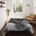 thumbnail image 4 of Black Marble Tapestry for Bedroom Wall Hanging Tapestry, Vintage Abstract Grey Fluid Aesthetic Ceiling Backdrop Tapestries Poster Blanket Wall Decor for Teens Room Living Room Dorm 51" x 59", 4 of 8