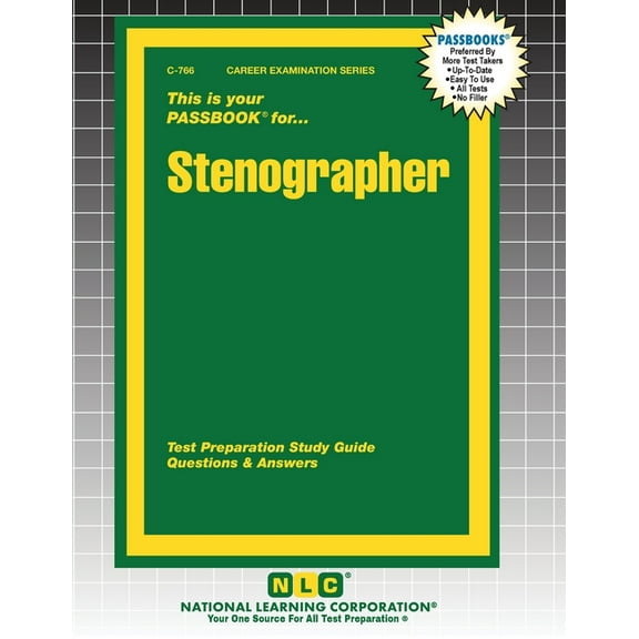 Career Examination Stenographer, Book 766, (Paperback)