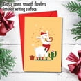 thumbnail image 5 of NobleWorks Christmas Greeting Card with 5 x 7 Inch Envelope (1 Card) Merry Christmas Holiday Holiday Llamas - Cactus C10198JXSG, 5 of 6