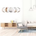 thumbnail image 2 of Moon Phase Mirror Acylic Wall Decal Stickers, Bohemian Style Moon Wall Mirror Stickers, Self-Adhesive Art Decorations, 2 of 4