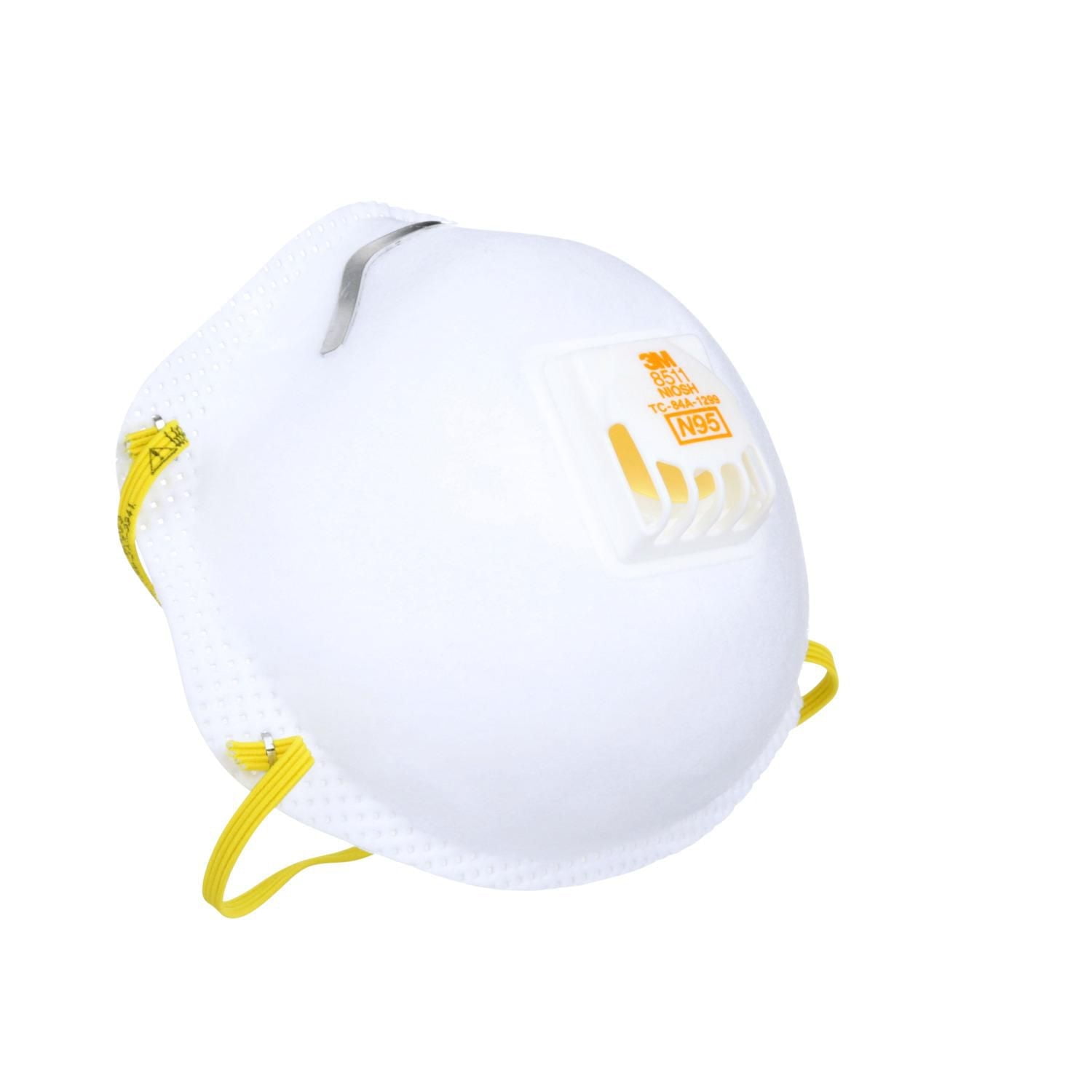 3M™ Respirator 8511PA1-2A-PS-WM, Pro Series, Paint Sanding, N95, Valved, 4/Pack