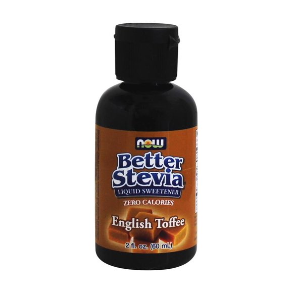 NOW Foods - Édulcorant Liquide BetterStevia Caramel Anglais - 2 fl oz