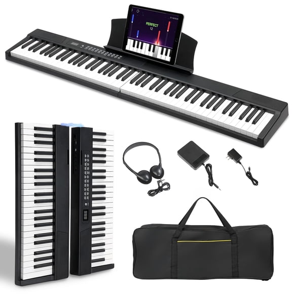 Piano Teclado Ktaxon Portátil Divisible Magnético de 88 Teclas