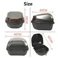 thumbnail image 3 of Fauful Large Capacity Waterproof Motorcycle Tail Box with Night Reflective Light, 3 of 5