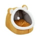 thumbnail image 4 of Cama cueva para gatos, camas para mascotas, tiendas de campaña con pelotas de juguete interactivas, nido, casa para perros antideslizante, muebles par , amarillos, L, 4 of 8
