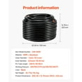 thumbnail image 5 of KFFKFF Compressed Air System, 200FT x 3/4", HDPE-Aluminum, Air Compressor Tubing Kit, Leak-Resistant & Simple Installation, Air Line Kit for Workshops Garages, Black, 5 of 9