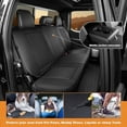 thumbnail image 4 of Seat Covers for 2009-2025 Ford F150 SuperCrew & 2017-2025 F250/F350/F450 Super Duty Crew Cab Pickup XL XLT Lariat King Ranch | Custom-Fit Front Seat Covers(Beige), 4 of 8