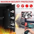 thumbnail image 3 of 1.3 cubic feet small home fireproof safe, theft-proof fireproof safe with digital keyboard, spare key and removable tray, waterproof fireproof safe for documents, money, valuables, 3 of 3