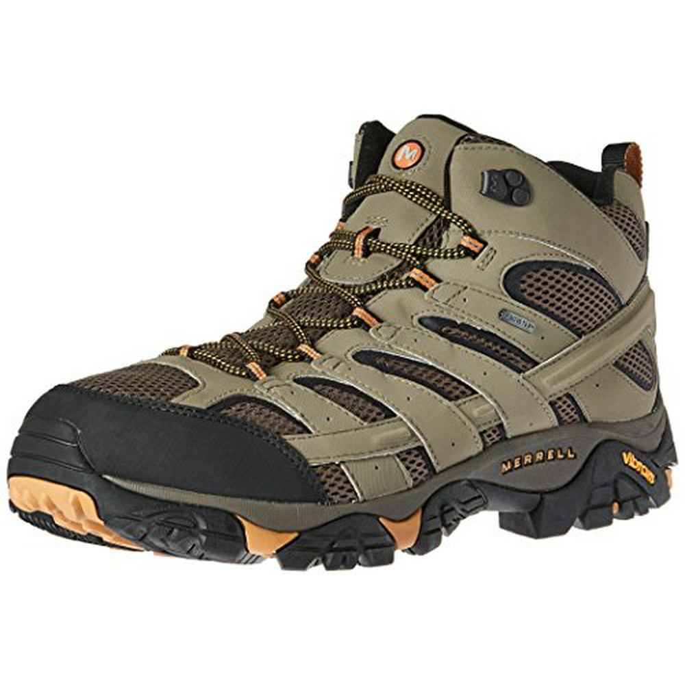 Merrell - Merrell Men's Moab 2 Mid Gtx Hiking Boot, Walnut, 7.5 M US ...