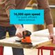 thumbnail image 5 of Detalle de la lijadora BLACK+DECKER BDEMS600, 1,2 A, 16.000 OPM, con cable, 5 of 6