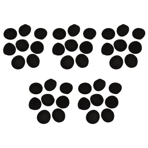 20 Pair 55mm Replacement Earphone Pad Covers for Headset Headphone Black