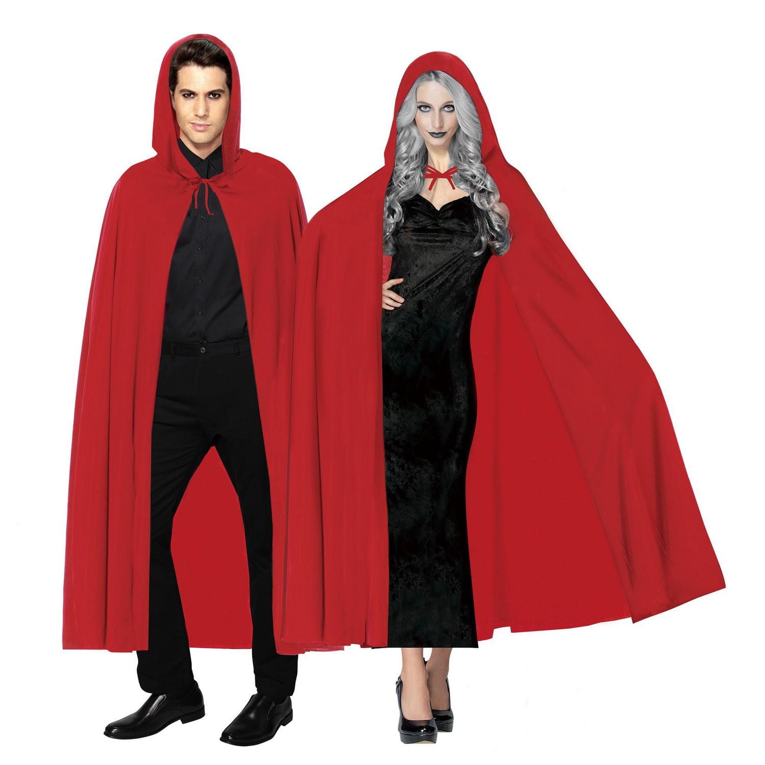 WAY TO CELEBRATE HALLOWEEN HOODED CAPE RED