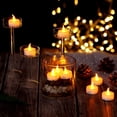 thumbnail image 4 of AGPtek Lot 24 Battery LED Amber yellow Tea Light Candle with Timer, 4 of 7