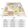 thumbnail image 6 of LNWH Cute Cartoon Dino Pattern Throw Blanket, Flannel Sofa Blankets for All Seasons, 50"x40", 6 of 8