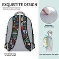 thumbnail image 5 of I Love My Dogs Art Backpack for School,Cute School Bag,Schoolbag with Adjustable Shoulder Straps & Padded Back,15.3"x11"x6.7", 5 of 6