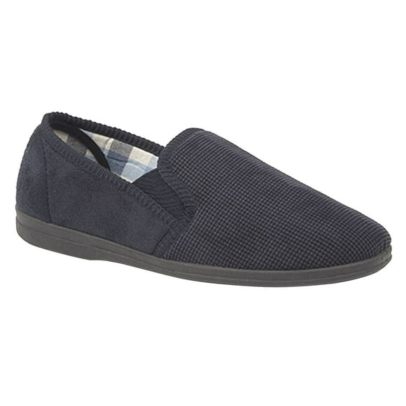 Sleepers Mens Harry Memory Foam Twin Gusset Slippers