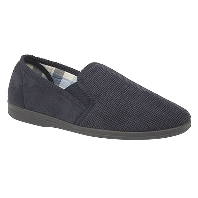 Sleepers Mens Harry Memory Foam Twin Gusset Slippers