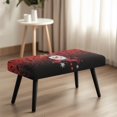 thumbnail image 4 of Yuyamidu Christmas Stretch Dining Bench Cover Snowman Jacquard Bench Seat Protector Cover Washable Seat Cushion Protector for Bedroom Gift for Holiday, 4 of 8