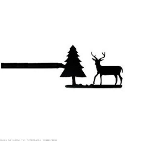 Cur 203 112 1 Pair Deer Pine Curtain Rod Extends To Inches Cur 203 112 1 Pair Deer Pine Curtain Rod Extends To