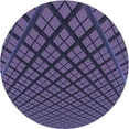 thumbnail image 1 of Ahgly Company Machine Washable Indoor Round Transitional Blue Area Rugs, 7' Round, 1 of 7