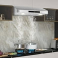 thumbnail image 4 of Costway 30" Under Cabinet Range Hood with 4 Fan Speed Adjustable LED Lights Time Setting Silver, 4 of 10