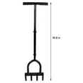 HElectQRIN Lawn Coring Aerator Plug Aerator Lawn Tool with Slope Top 4 HalfOpen Slot Hollow