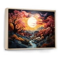 thumbnail image 2 of Designart "Heavenly Gate of Orange Yellow Mountain" Landscapes Floater Framed Wall Decor, 2 of 7