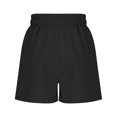 thumbnail image 6 of Zpanxa Girls Running Shorts Solid Cotton Blend Drawstring Elastic Waist Summer Shorts Pockets Black 13 Years, 6 of 8