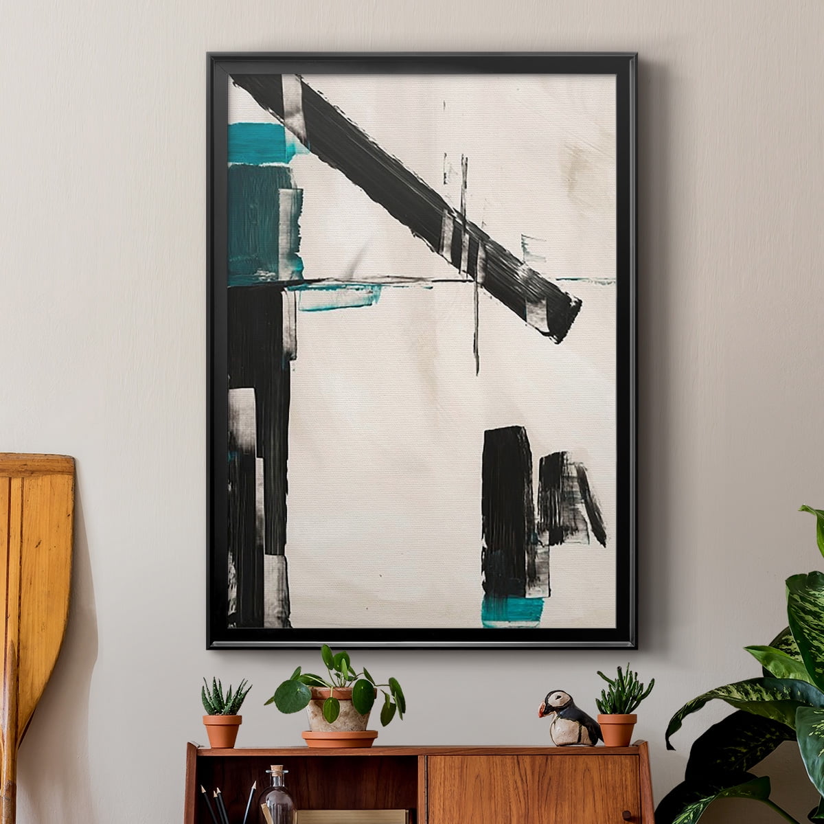 Geometry Notes III Premium Framed Print, in Gold, Black, or Silver - Ready to Hang