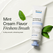 Boka Fluoride Free Sensitive Toothpaste, Nano Hydroxyapatite Toothpaste, Mint Cream Flavor - 3.4oz