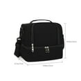 thumbnail image 3 of Insulated Lunch Bag Waterproof Double Layer Cooler Tote For Bento Box Meal Container Thermal Food Carrier With Adjustable Strap, 3 of 5