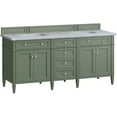 James Martin Vanities 650V723Car Brittany 72" Double Basin Poplar Wood Vanity Set