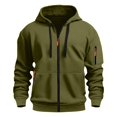 thumbnail image 6 of Migroa Casual Pullover Sweatshirt Fall Winter, Mens Full Zip Hoodie Long Sleeve Athletic Top Gym Running, Fall Wear, Winter Wear, Gym, Running, Casual Outfit, Travel, Lounge, Streetwear, Training, 6 of 8