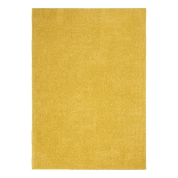 Pemberly Row 5' x 7' Yellow Fabric Outdoor Area Rug (5' x 7')